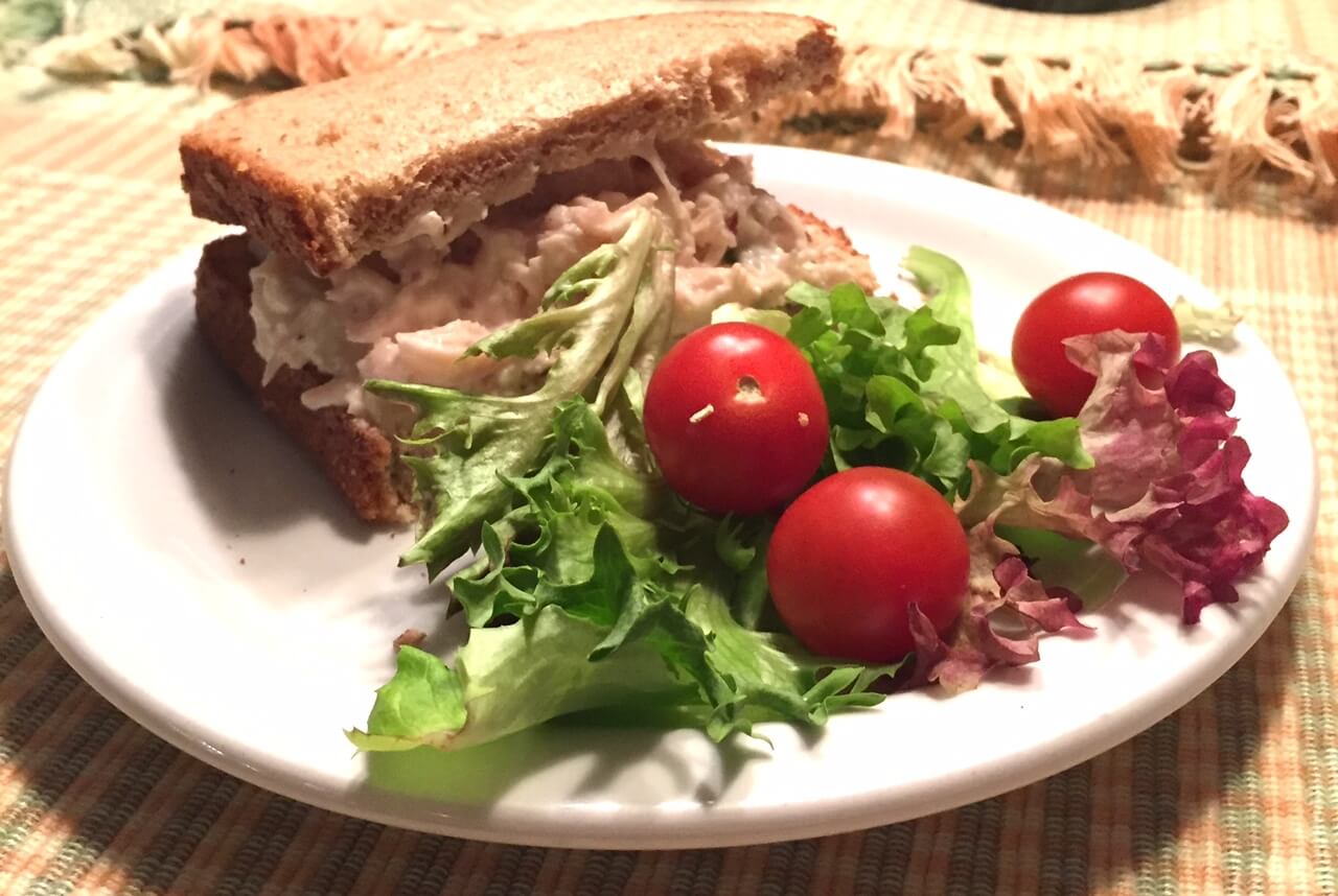Fruity Chicken Salad on Whole Wheat