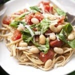 wic recipe pasta spinach tomatoes and beans