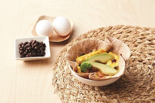 Recetas de WIC Microondas Huevos Rancheros Tazones de desayuno