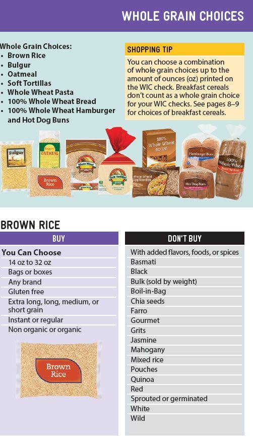 Washington Wic Food Guide English Jpma Inc