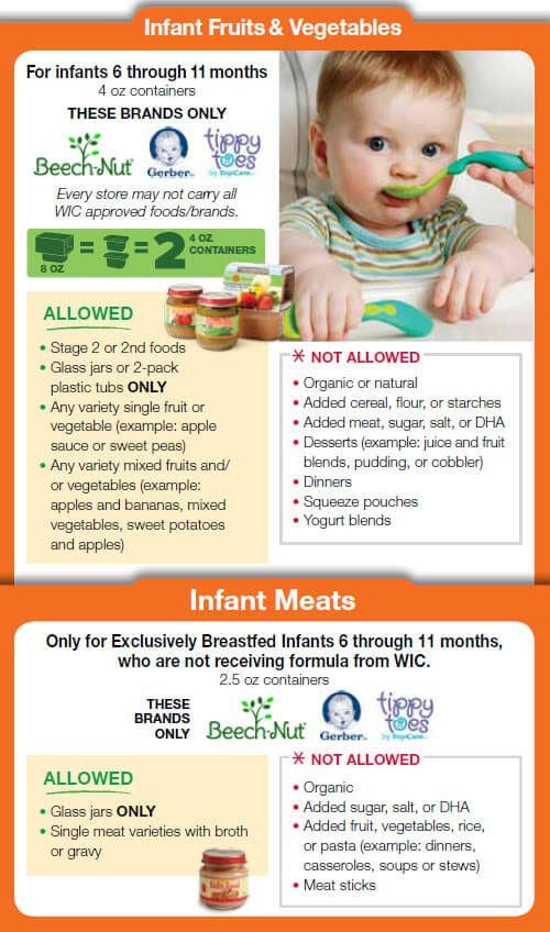 infant cereal wic