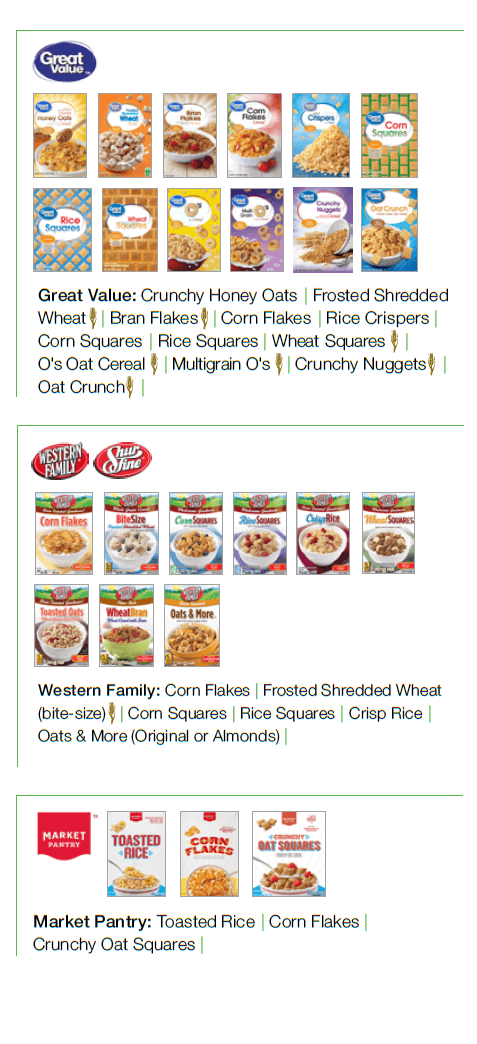 wic cereal list