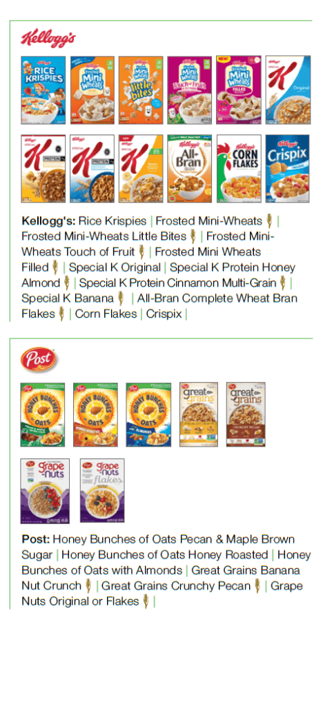 wic cereal list 2021