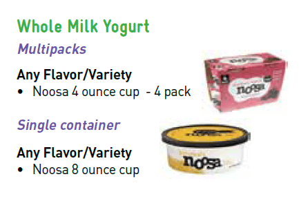 Nosa Whole Milk Yogurt Options