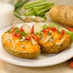 WIC Recipe Buffalo Chicken Potato Skins