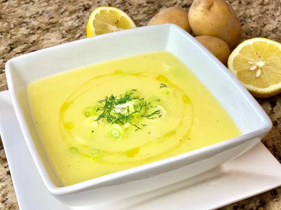 One Pot Lemon Potato Soup