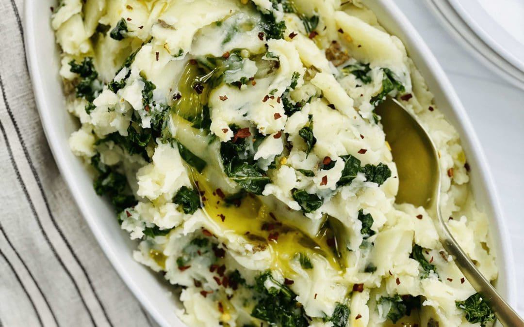Vegan Mashed Potatoes with Kale
