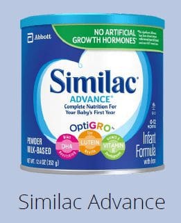 WIC Similac Advance Formula