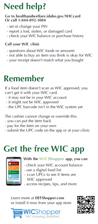 ايداهو WIC
