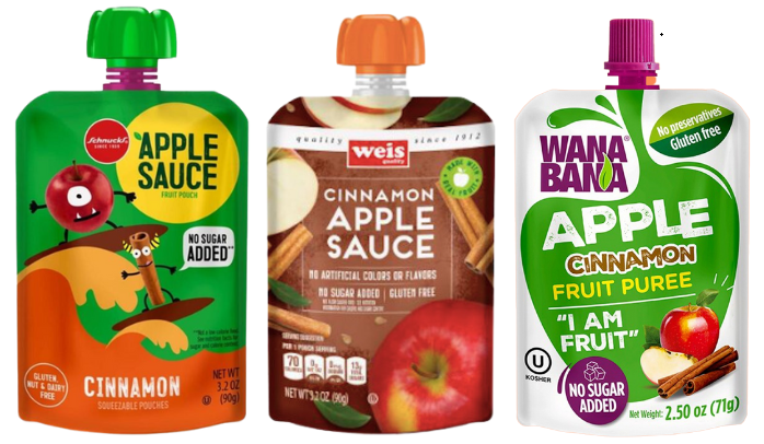 Recalled Applesauce Pouches 