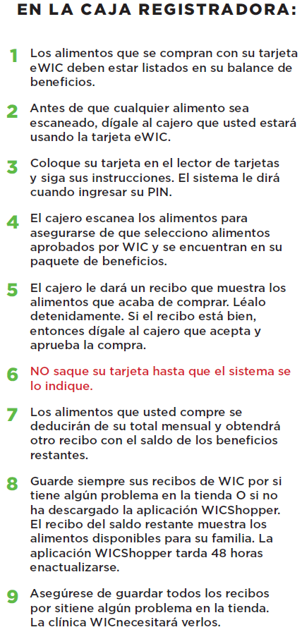 PA WIC shopping tips