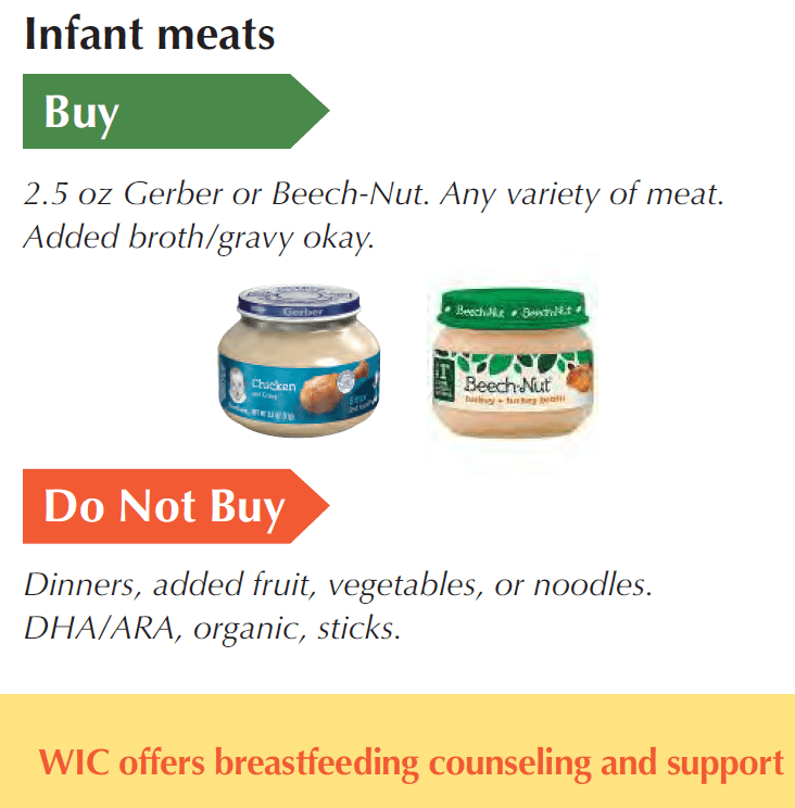 ID WIC meat infant