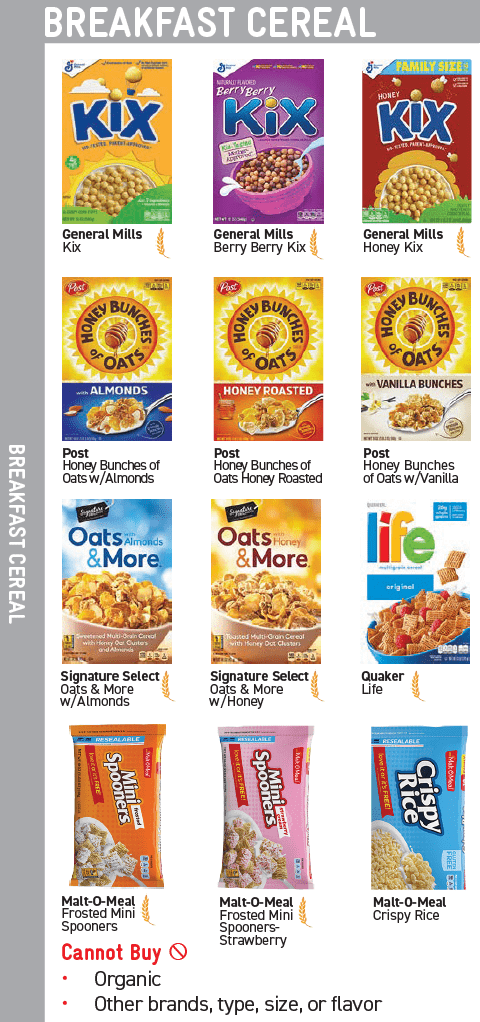 HI WIC Breakfast Cereal