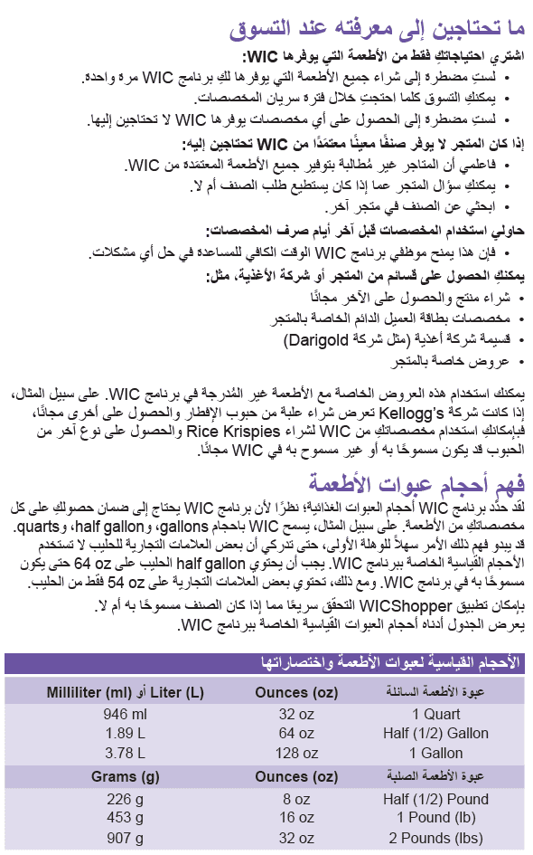 WA WIC