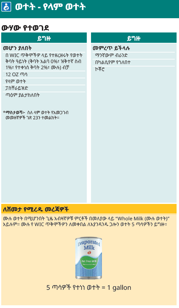 WA WIC Amharic