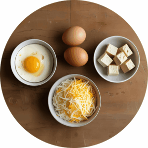 Imagen de huevo, queso y tofu de NE WIC
