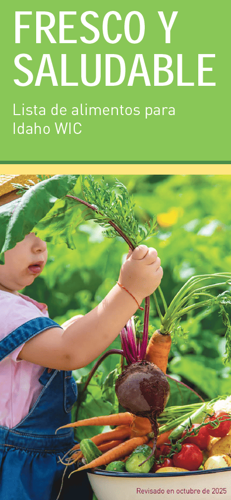 ID WIC food list cover page Spanish