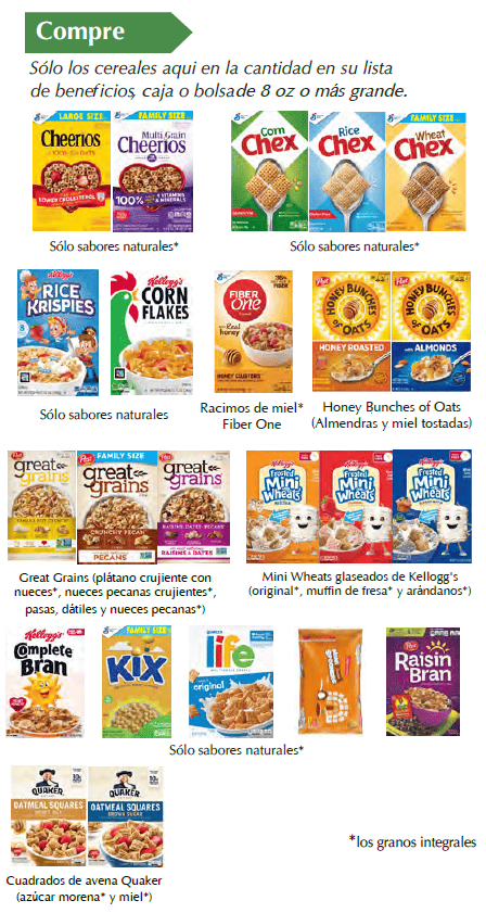 ID WIC Cereales fríos