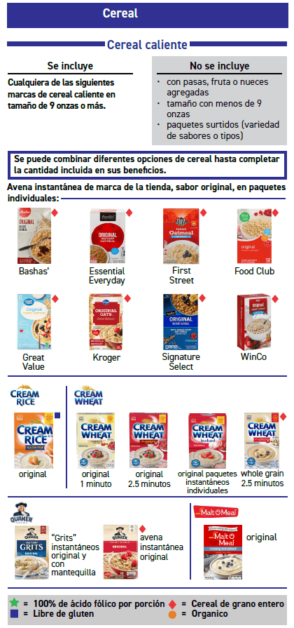 ITCA WIC Cereal