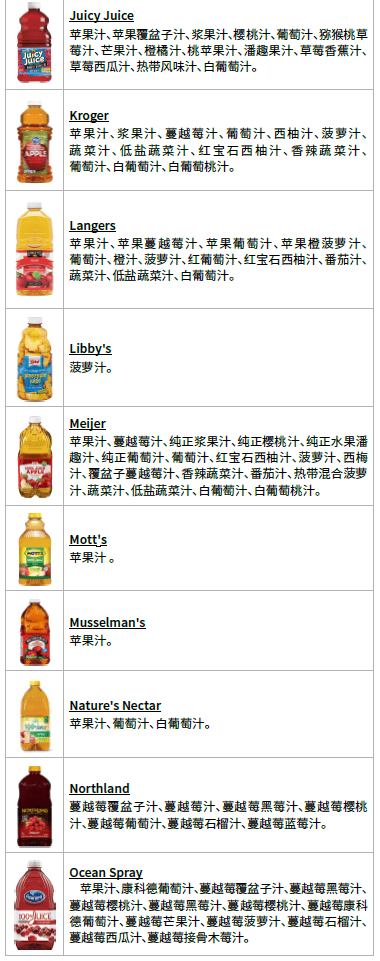 OH WIC 果汁