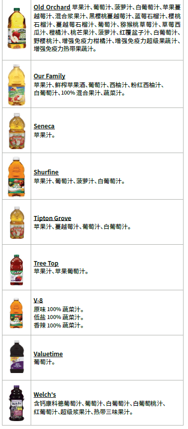 OH WIC 果汁