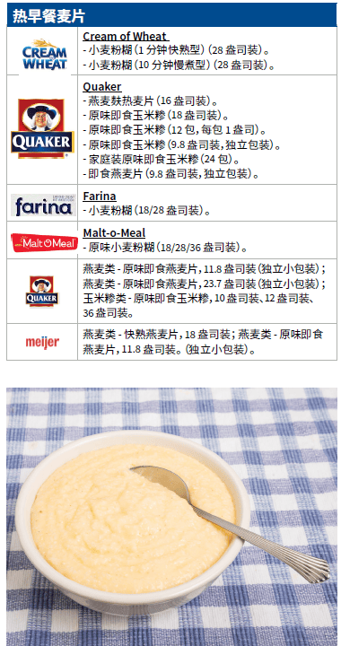 OH WIC 麦片