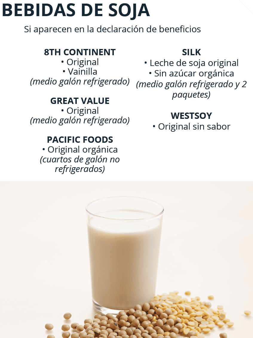 TN WIC LECHE Y BEBIDAS DE SOYA 이미지