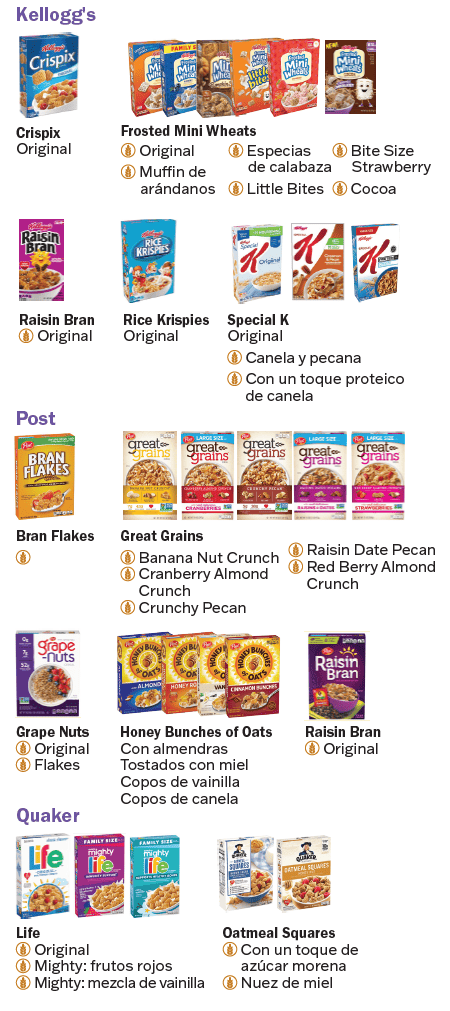 VT WIC cereal imagen