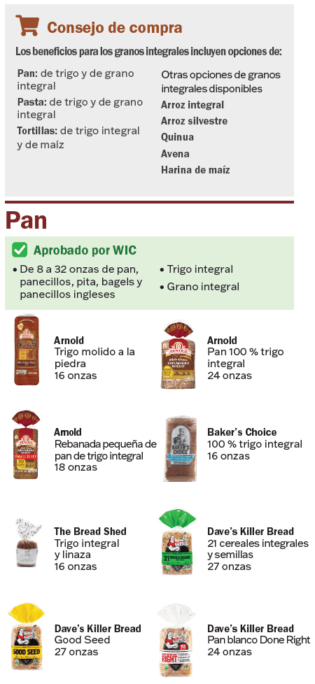 VT WIC Cereales integrales imagen