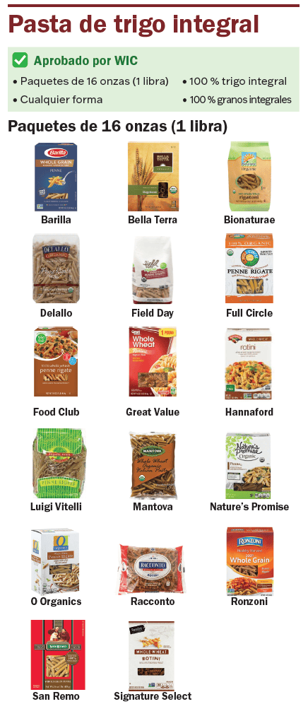 VT WIC Cereales integrales imagen