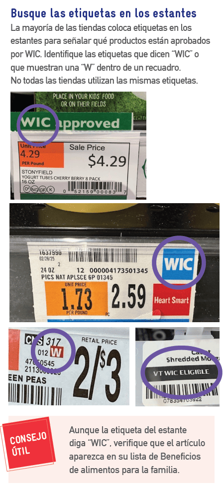 VT WIC Ayuda adicional para sus compras imagen