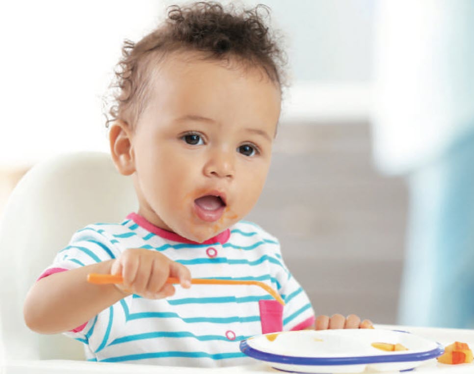 baby eating