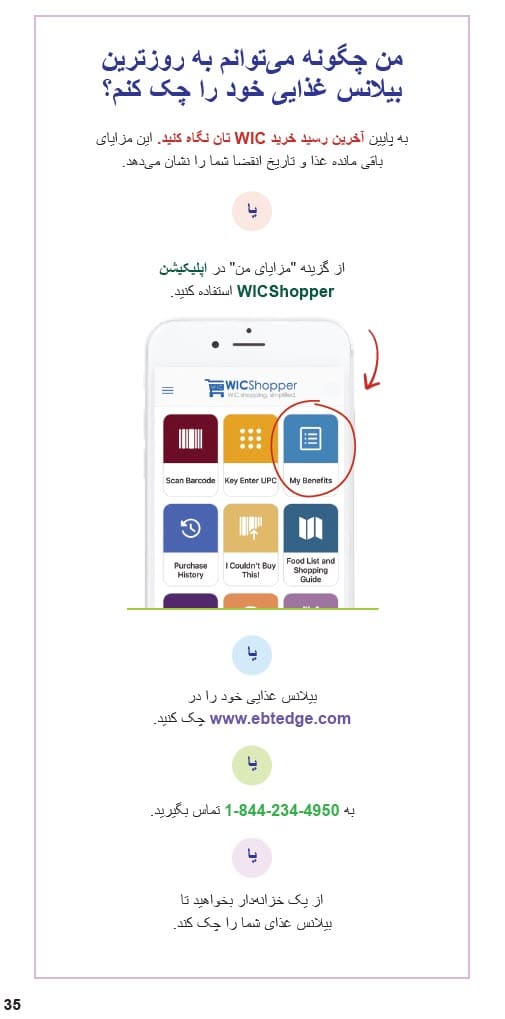 د CO WIC لخوا تصویب شوی ستاسو د eWIC کارت سره په دري ژبه کې د پیرودلو څرنګوالی