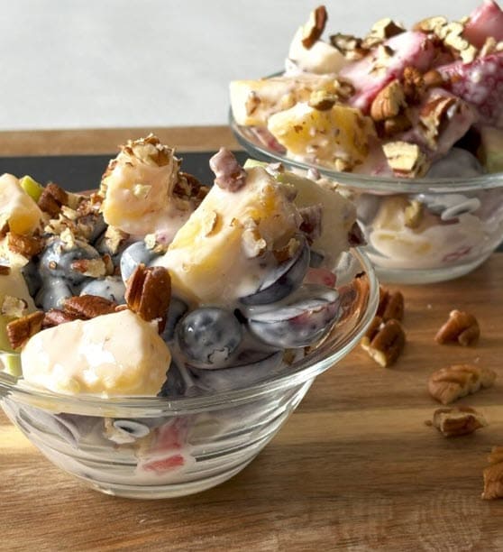 Fruit Salad With Greek Yogurt Dressing