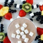Fruit Snowflakes With Hot Cocoa Dip