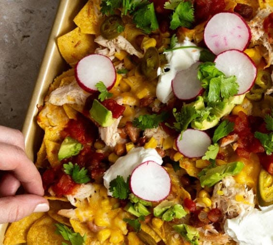 Weeknight Rotisserie Chicken & Loaded Veggie Nachos