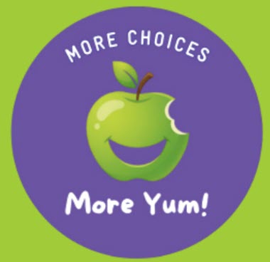 ID 01 yum Change apple in the center, more choices, more yum!