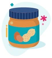 A jar of peanut butter