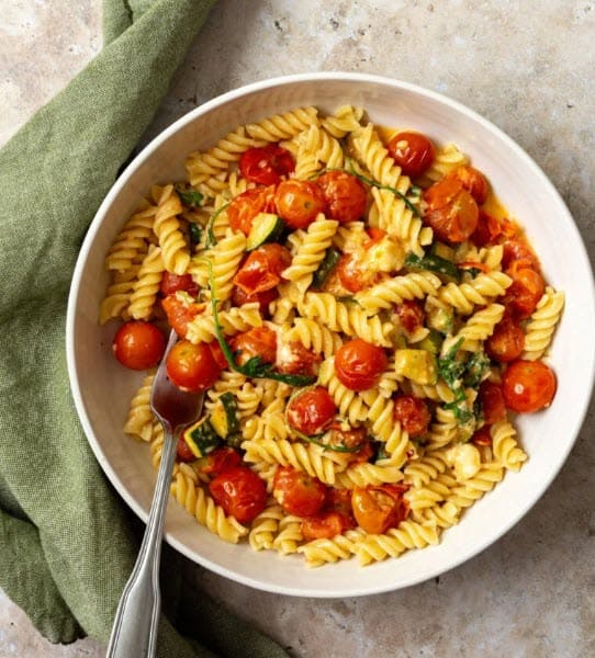 Recipes Dinner Lunch Quick & Easy Vegetarian Fast Skillet Veggie Feta Pasta