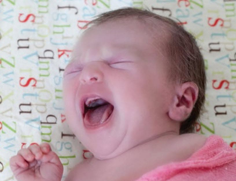 A crying baby