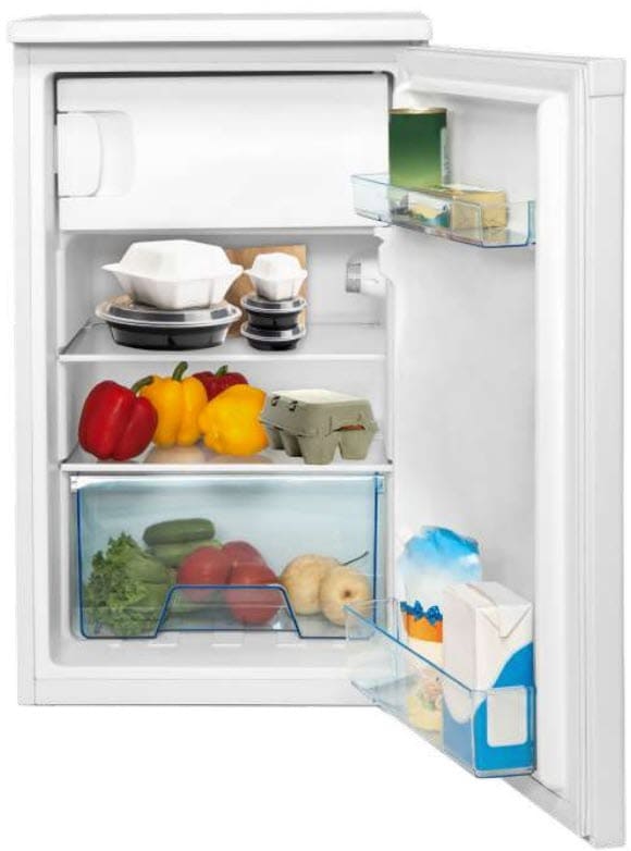 A refrigerator full of all types of food.