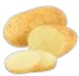 Sliced potato