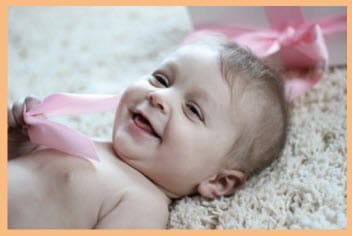 A smiling baby