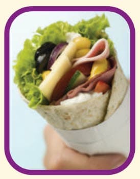 Sandwich in a tortilla