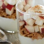 Apple Yogurt Parfait in a cup