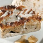 Banana Bread Pudding on a plate
