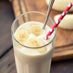 Bananas and Honey Smoothie in a glass