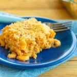 Homemade Macaroni and Cheese on a plate