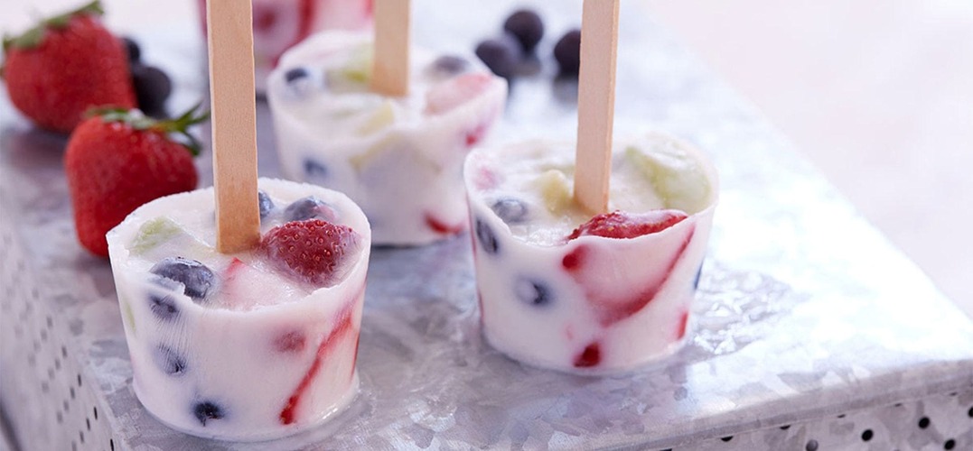 Fruity Yogurt Pops