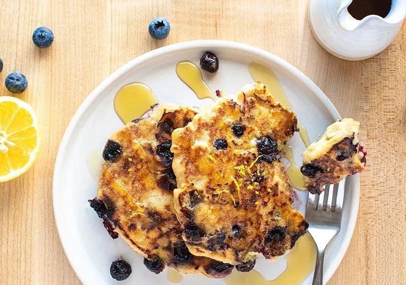 Lemon Blueberry Pancakes